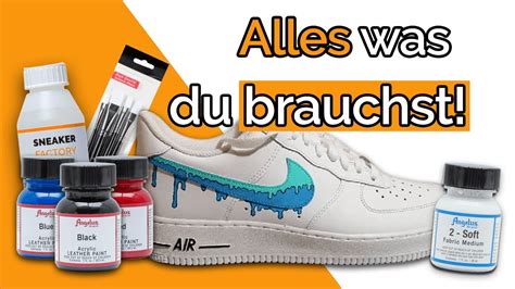 DAS brauchst du zum SCHUHE BEMALEN 